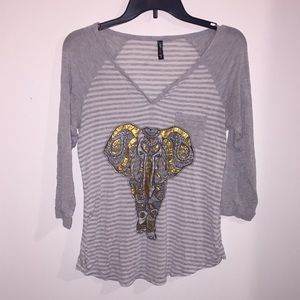 Elephant Baseball Tee